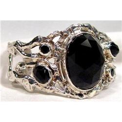 Black onyx Sterling Cuff  #1493640