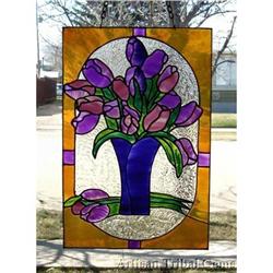 Charismatic Mauve & Pink Tulips  Painting #1493670