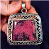 Image 1 : Massive Rhodonite Sterling Silver Pendant #1493677