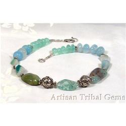 Gemstone Delight Tribal Choker~76 Grams #1493684