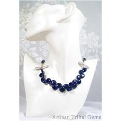 Sodalite Gemstone Silver Choker #1493695
