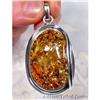 Sunspangled Baltic Amber Sterling Pendant #1493703