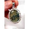 Image 1 : Designer Blue Amber Sterling Pendant #1493721