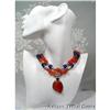 Image 1 : Bold~Lapis~Carnelian Silver Choker~155grams #1493739