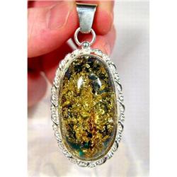 Unforgettable Elegance Blue Amber Sterling #1493791