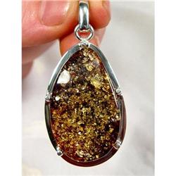 Intense BALTIC Amber Sterling Pendant #1493794