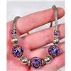 Astounding Colorful  ENAMEL Sterling Choker #1493803