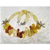 FINEST Faceted Chalcedony STARFISH Choker #1493824