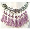 Majestic AMETHYST Sterling Chandelier Choker #1493825