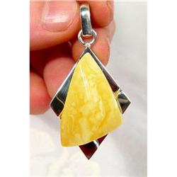 Royal BALTIC Amber  Sterling Pendant #1493834