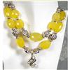 Harvest Yellow  Chalcedony Choker  #1493844