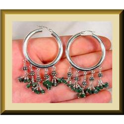 Green Onyx MASTERPIECE sterling Earrings #1493845