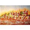 Ganga Ghat at Varanasi-GIANT  Batik Painting #1493882