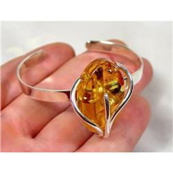 Honey PERFECTION Baltic Amber Sterling Bracelet#1493900