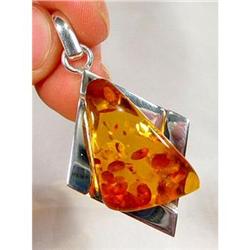 Mystical Powers of Honey Baltic Amber Sterling #1493915