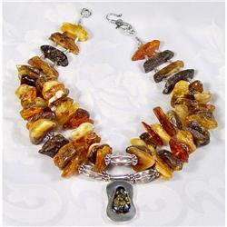 GRAND Handcrafted Double Baltic Amber Choker #1493931