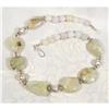 Prenite Gemstone Sterling  Necklace~140 GRAMS #1493961
