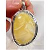 Handsome Baltic Amber Sterling Pendant~29GRAMS #1493980