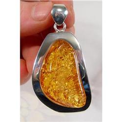 MOST Magnificent HONEY  Baltic Amber Sterling #1493981
