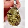 Baltic Amber GIANT Sterling Silver Pendant~41 #1493982
