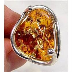 Exquisite Sterling Silver Baltic Amber #1493984