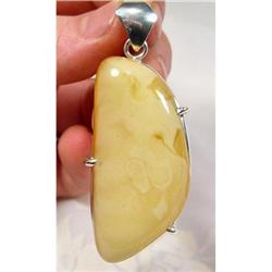 Butter Ecstasy  Baltic Amber Sterling Pendant #1493992