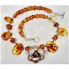 Honey Baltic Amber  Hilltribe  Choker #1494009