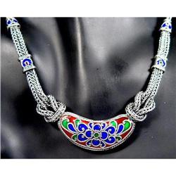 Thai Enamel Sterling Choker 50 grams of Luxury #1494021