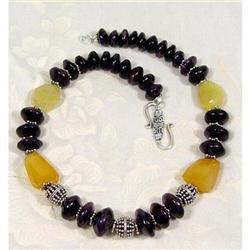 Brazilian Amethyst Carnelain Tribal Silver #1494028