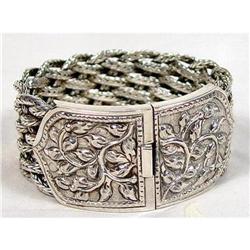 Thai Masters~Woven Mughal Sterling Bracelet #1494034