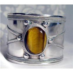 Bold Tigereye Silver Cuff~138grams #1494098