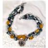 DOUBLE Agate Sterling Gemstone Necklace~230 #1494107