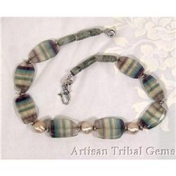 Translucent FLURORITE Nugget Sterling Choker #1494114