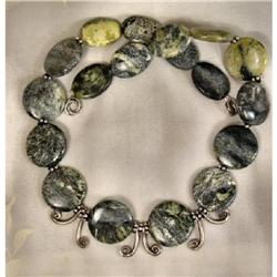 Coin TURQUOISE Hilltribe Necklace~115 GRAMS #1494126