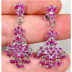 WOW~Princess RUBY Sterling Earrings #1494150