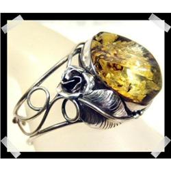 Baltic AMBER Sterling Bracelet~46g of Glorious #1494179