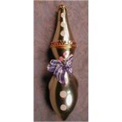 Pin CLOWN Christmas Ornament HP Glass -VINTAGE-#1494267