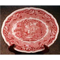 MASONS Vista PLATTER Pink TRANSFERware -13 inch#1494299