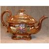 Image 1 : COPPER Lustre TEApot ENAMEL Deocration -ANTIQUE#1494322