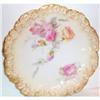 Image 1 : Limoges Pink Rose Decorated Plate #1494389