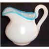Image 1 : English Blue White Opaline Creamer #1494401