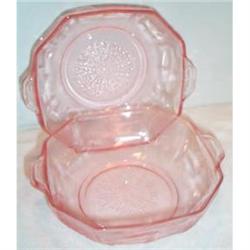 Two Pink Princess Depression Cereal Bowls #1494425