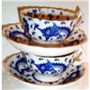 Image 1 : Two Blue and White Dragon Cups and Saucers #1494430