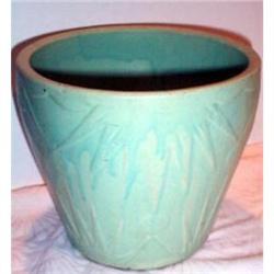 Roseville Ransbottom Green Deco Style Jardinere#1494437