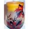 Image 1 : Hand Painted Art Glass Signed Vase #1494457