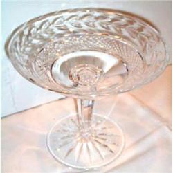 Signed Waterford Footed Cut Candy Compote #1494464