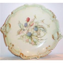 Hand Painted Raspberry Decorated AustrianBowl #1494485
