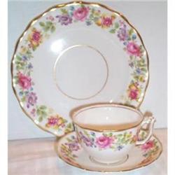 Old Royal Swansea Decorated Bone China Trio #1494506