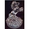 Clear Glass Rearing Stallion Figurine #1494603