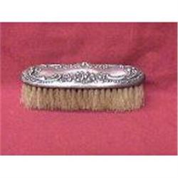 Art Nouveau Sterling Silver Cloth Brush with fl#1494698